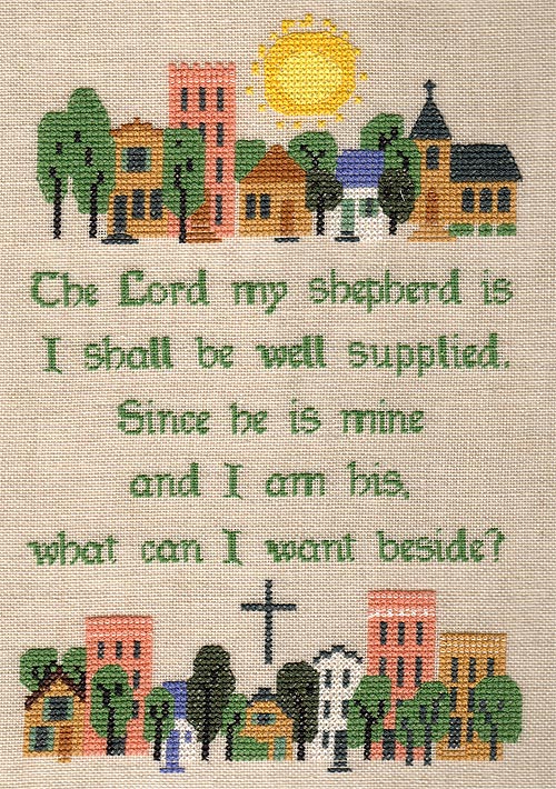 Image of The Lord My Shepherd Is sampler